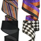 2.5" Halloween Glitter Stripe Ribbon - Designer DIY