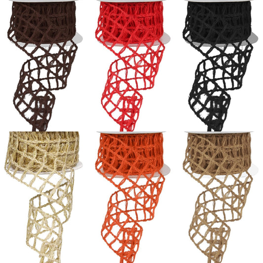2.5" Black Open Weave Ribbon - Designer DIY