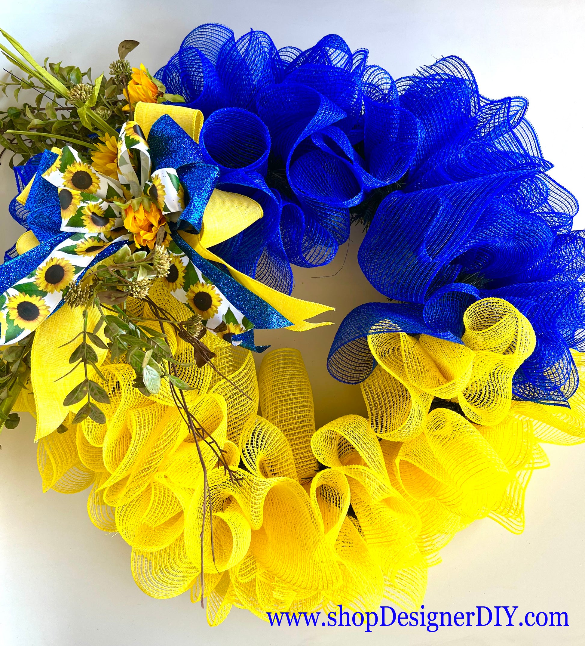 Ukrainian Mesh Wreath - Designer DIY