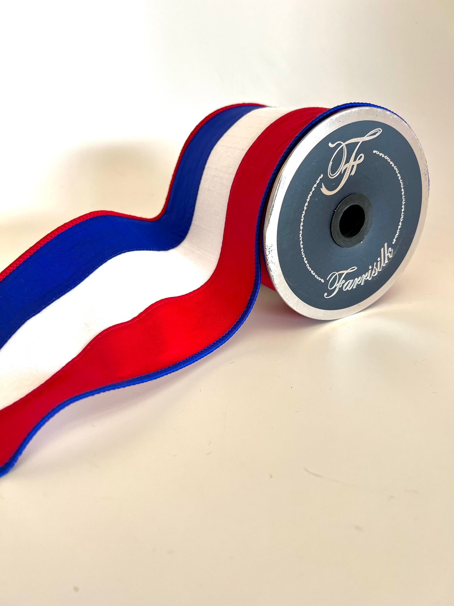 4" Patriotic Stripe DESIGNER Ribbon - Designer DIY