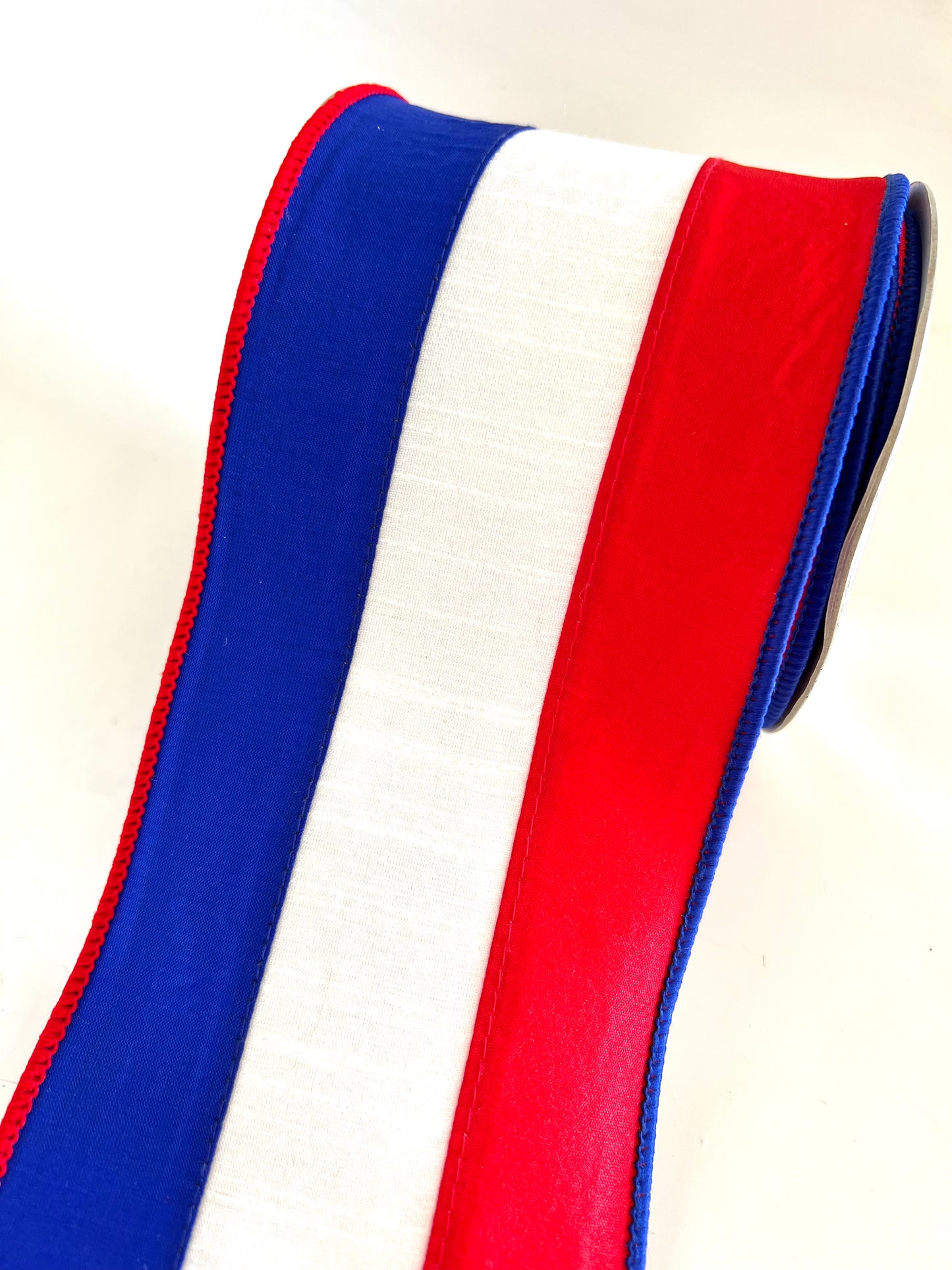 4" Patriotic Stripe DESIGNER Ribbon - Designer DIY