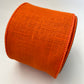 4" Orange Burlap DESIGNER Ribbon - Designer DIY