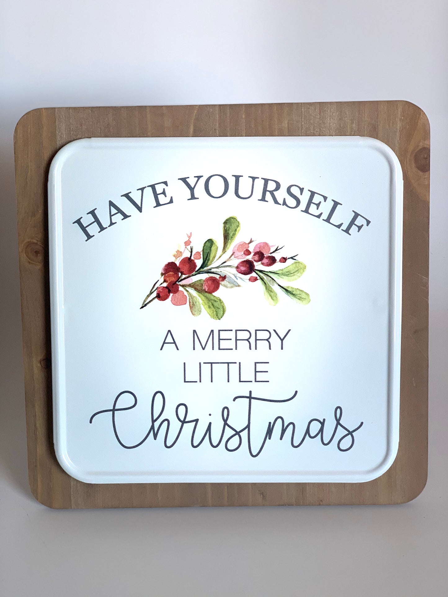 Have Yourself a Merry Little Christmas Sign - Designer DIY