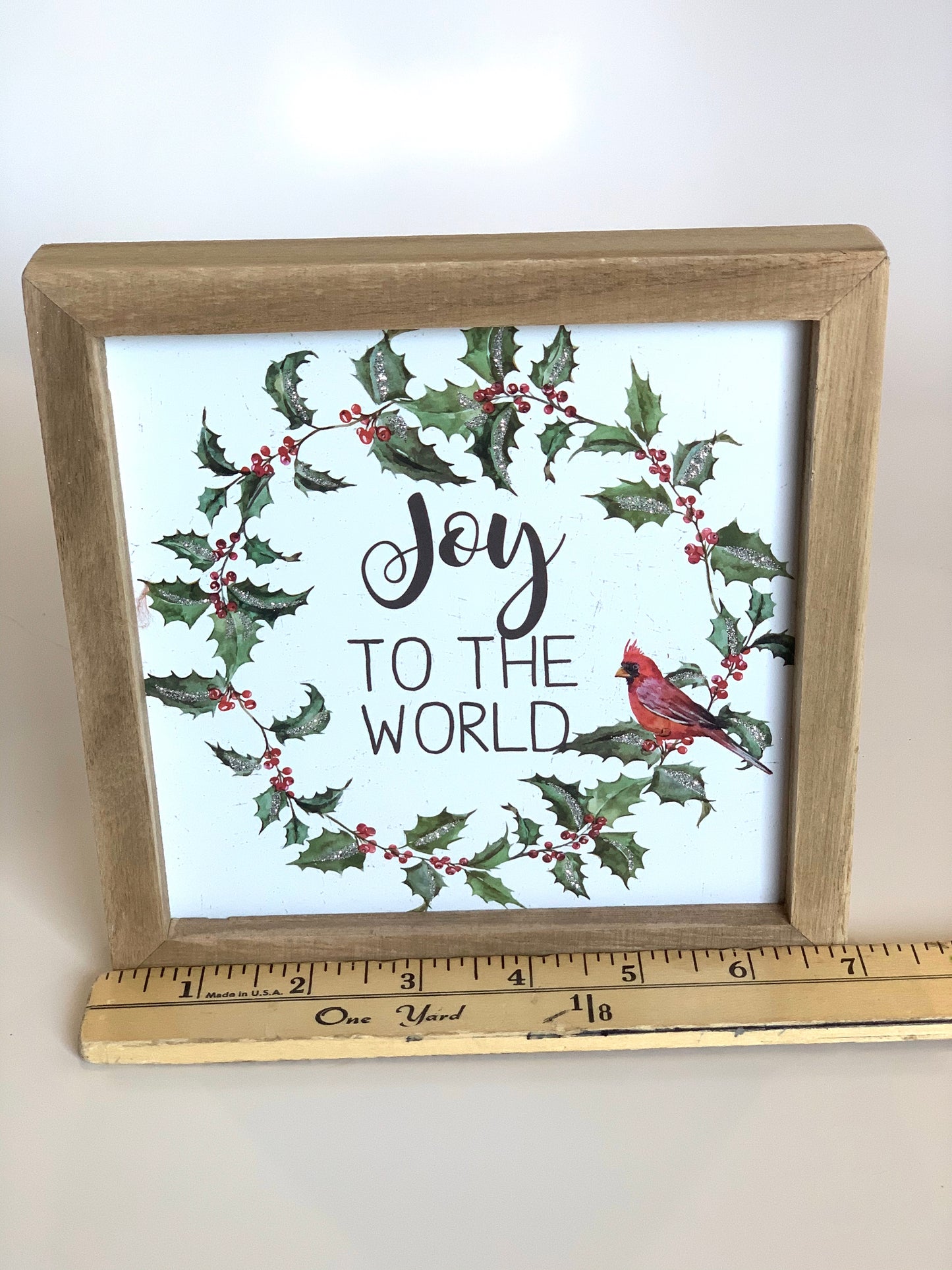 Joy To The World | Cardinal Sign - Designer DIY