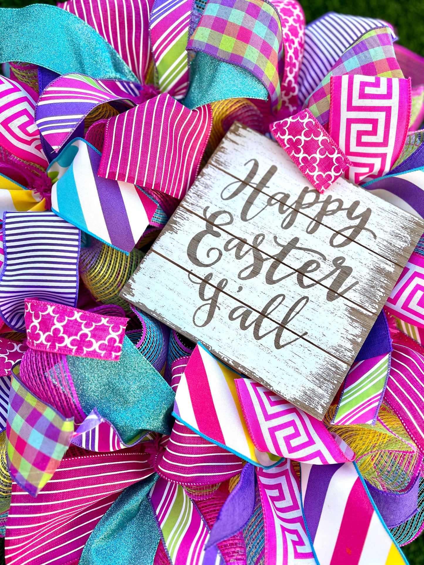 Happy Easter Wreath | Happy Easter Y'all - Designer DIY