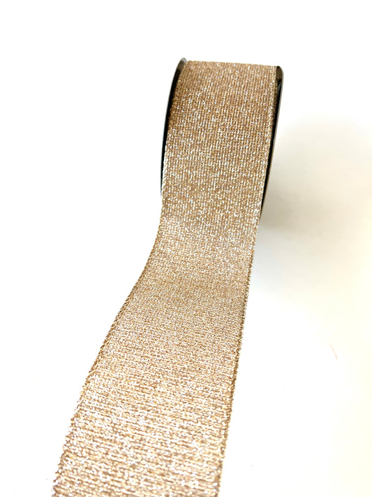 2.5" Gold Glitter Mesh DESIGNER Ribbon - Designer DIY