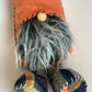 Fall Plaid Gnome | Navy Blue and Orange - Designer DIY