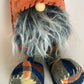 Fall Plaid Gnome | Navy Blue and Orange - Designer DIY