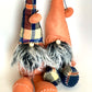 Fall Plaid Gnome | Navy Blue and Orange - Designer DIY
