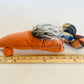 Fall Plaid Gnome | Navy Blue and Orange - Designer DIY