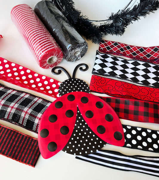 Ladybug Wreath Kit - Designer DIY