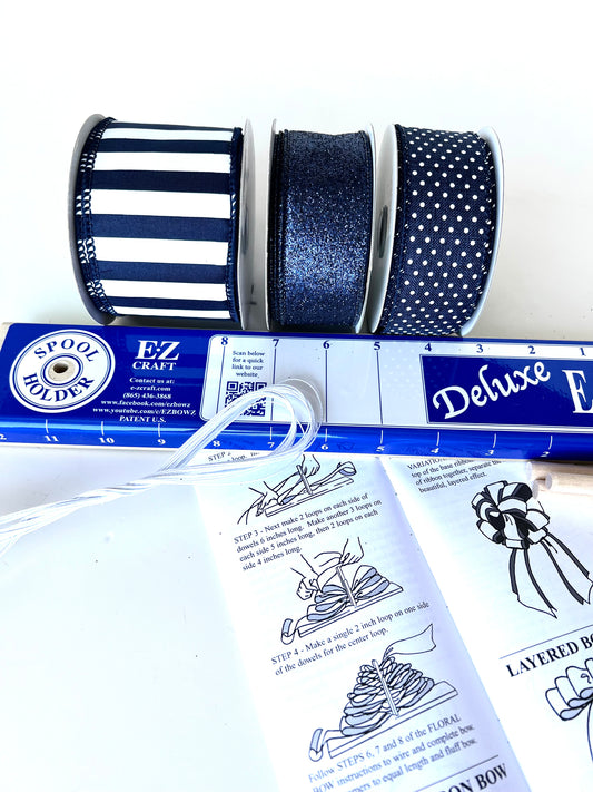 Bow Maker Collection | Navy Blue - Designer DIY