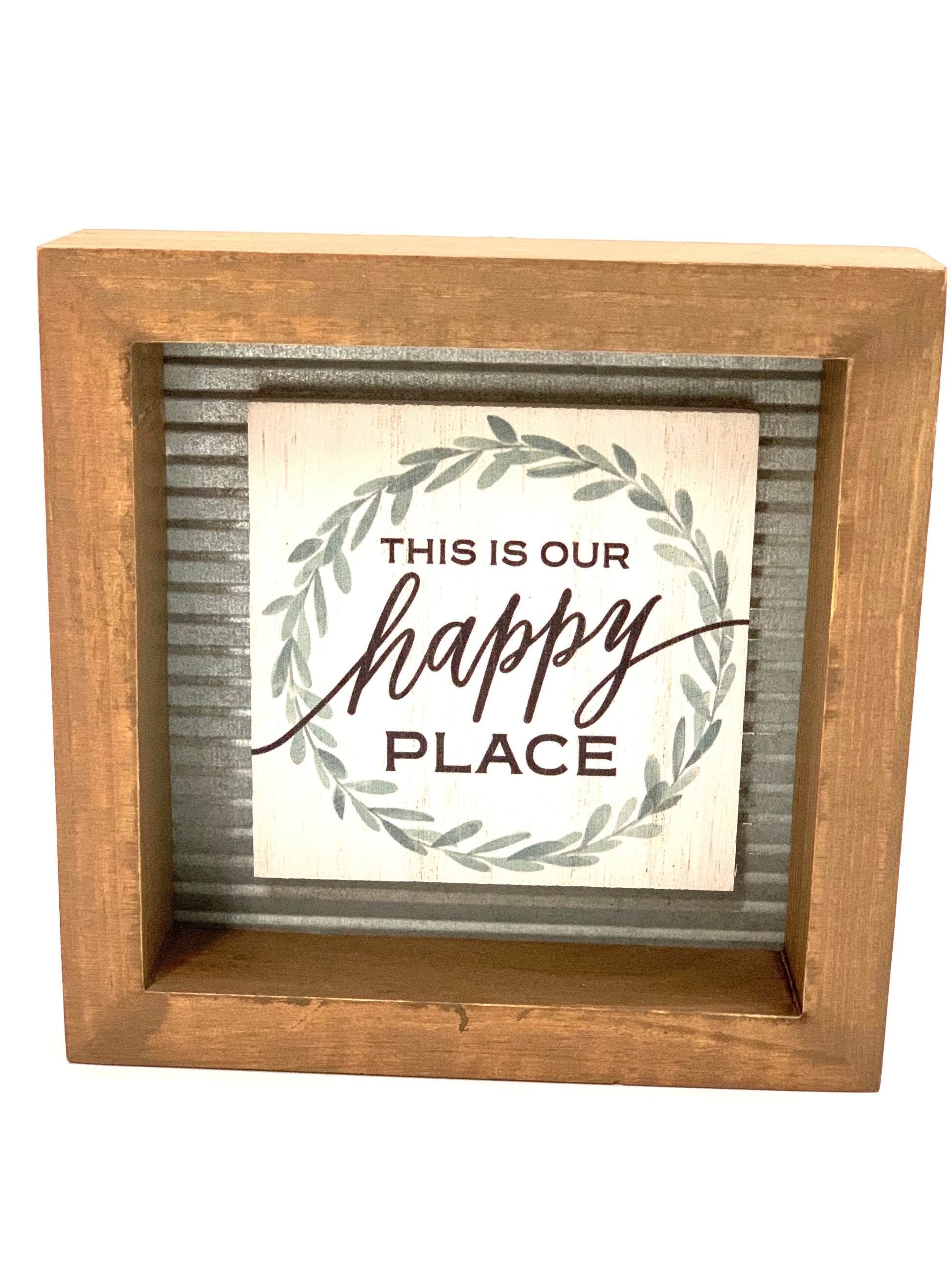 This is Our Happy Place Framed Sign - Designer DIY