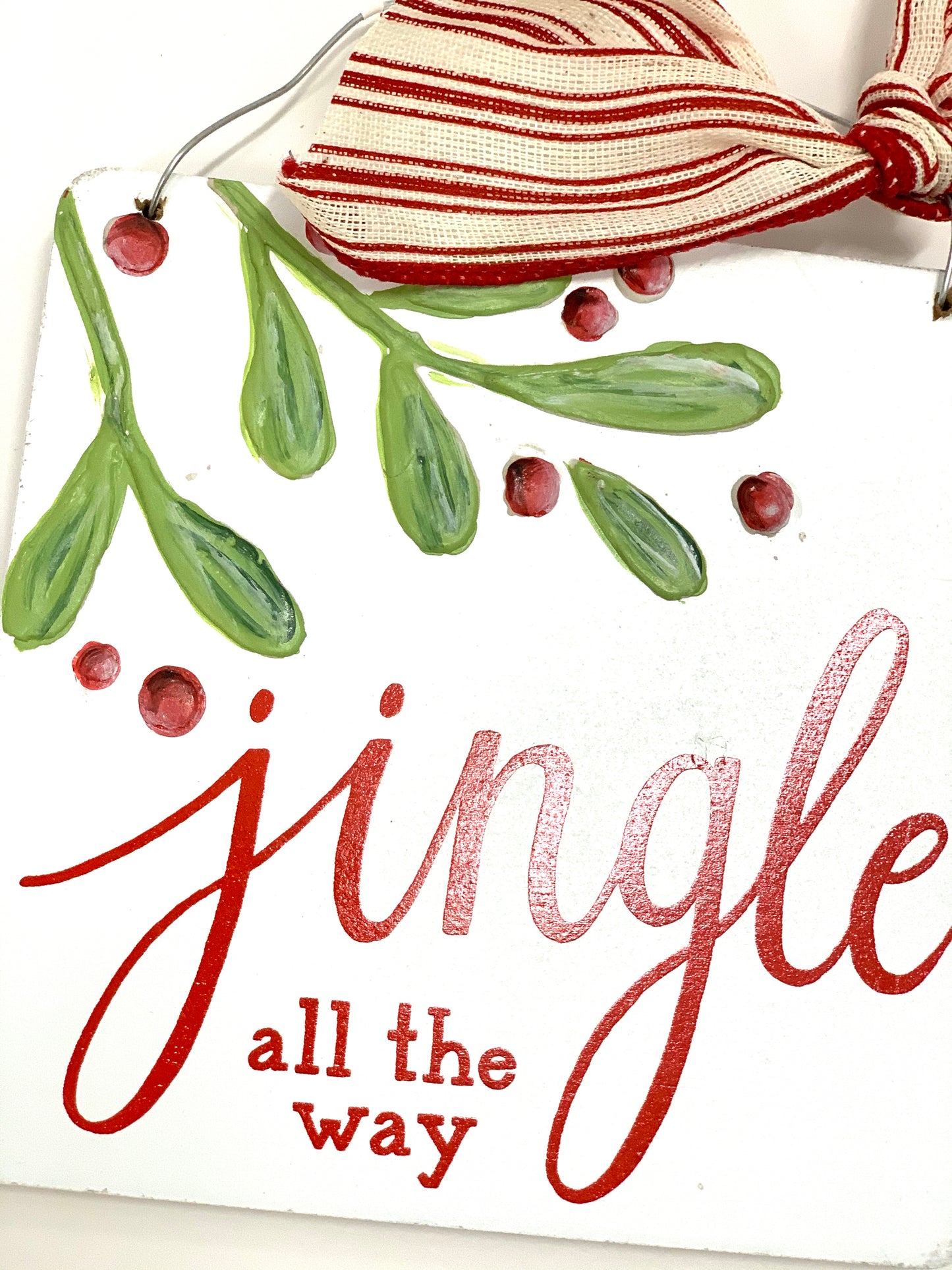 Christmas Holly Ornament | Jingle All The Way - Designer DIY