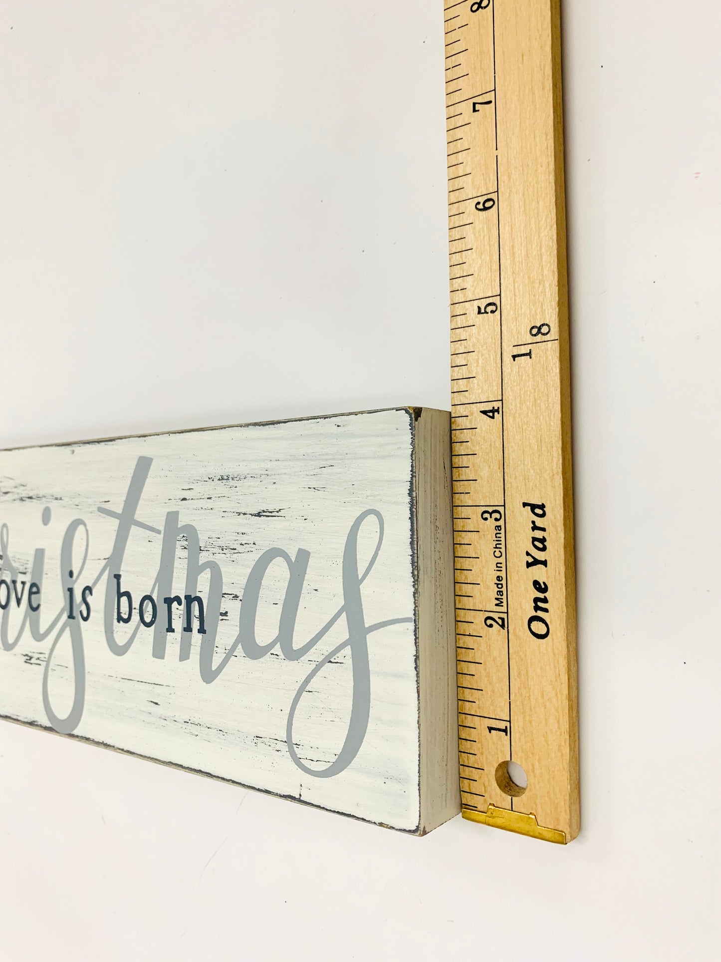 Love is Born Christmas Wood Sign - Designer DIY