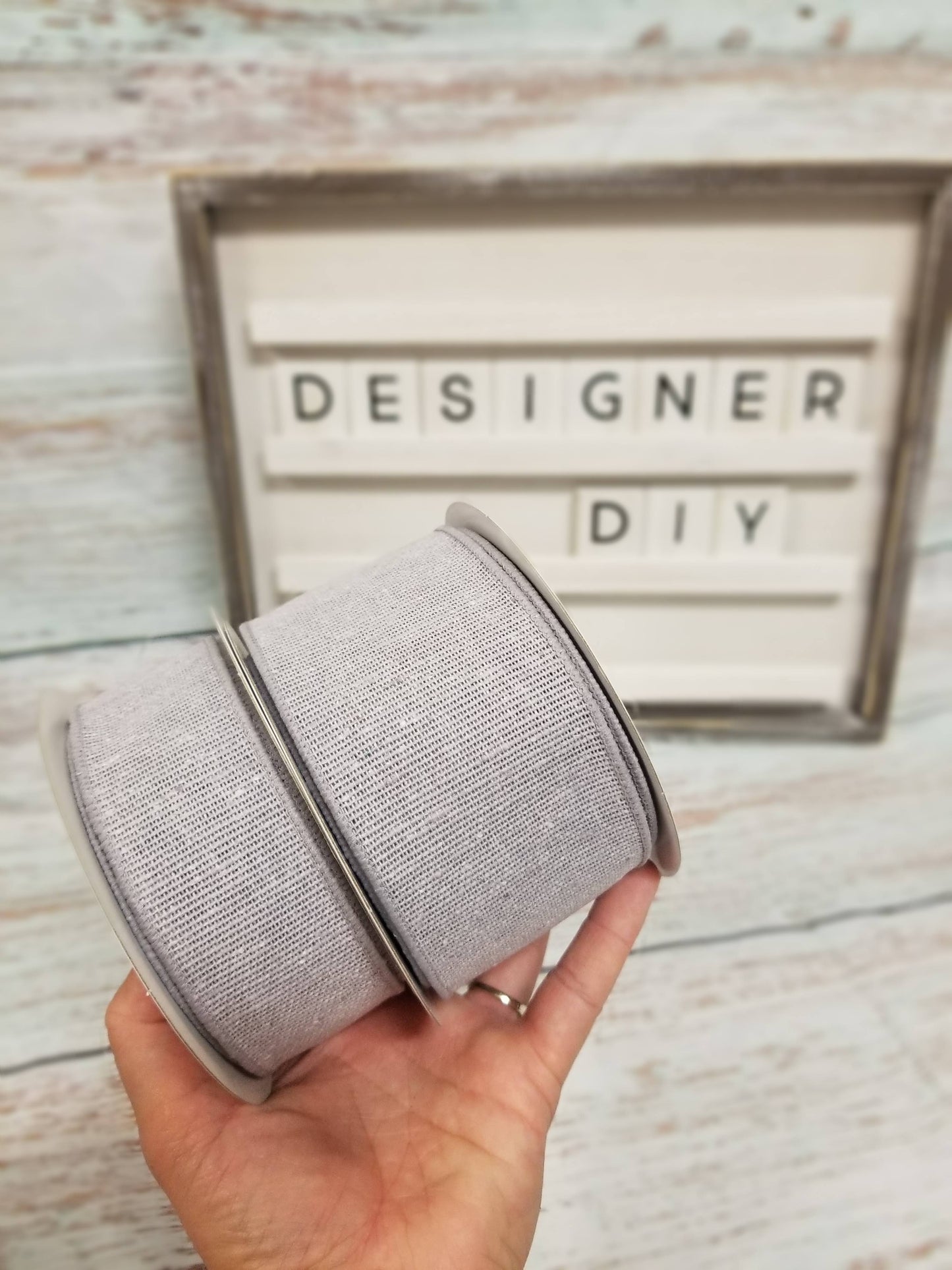 2.5" Light Gray Ribbon - Designer DIY