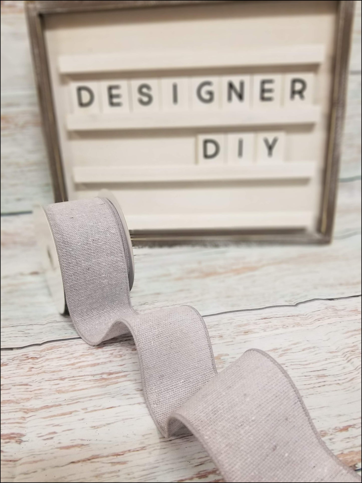 2.5" Light Gray Ribbon - Designer DIY