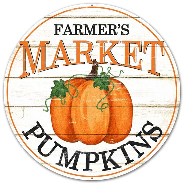 Farmer's Market Pumpkin Sign - Designer DIY