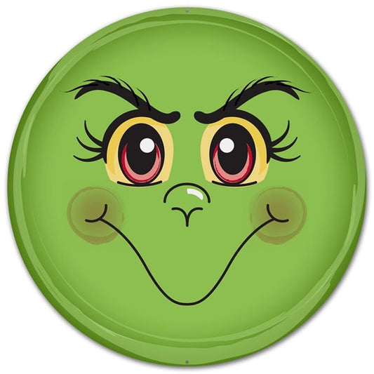 Green Monster Face Sign - Designer DIY