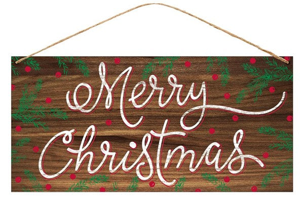 Merry Christmas Tin Sign - Designer DIY