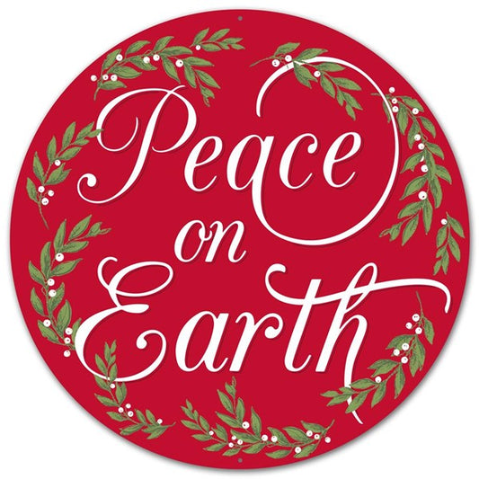 Peace On Earth Christmas Sign - Designer DIY