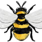 Bumble Bee Embossed Metal Sign - Designer DIY