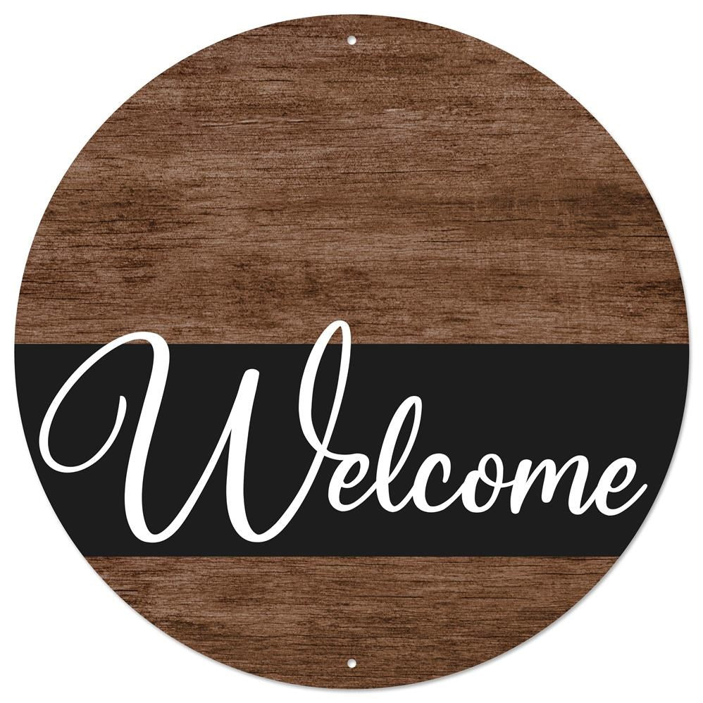 Welcome Metal Sign - Designer DIY