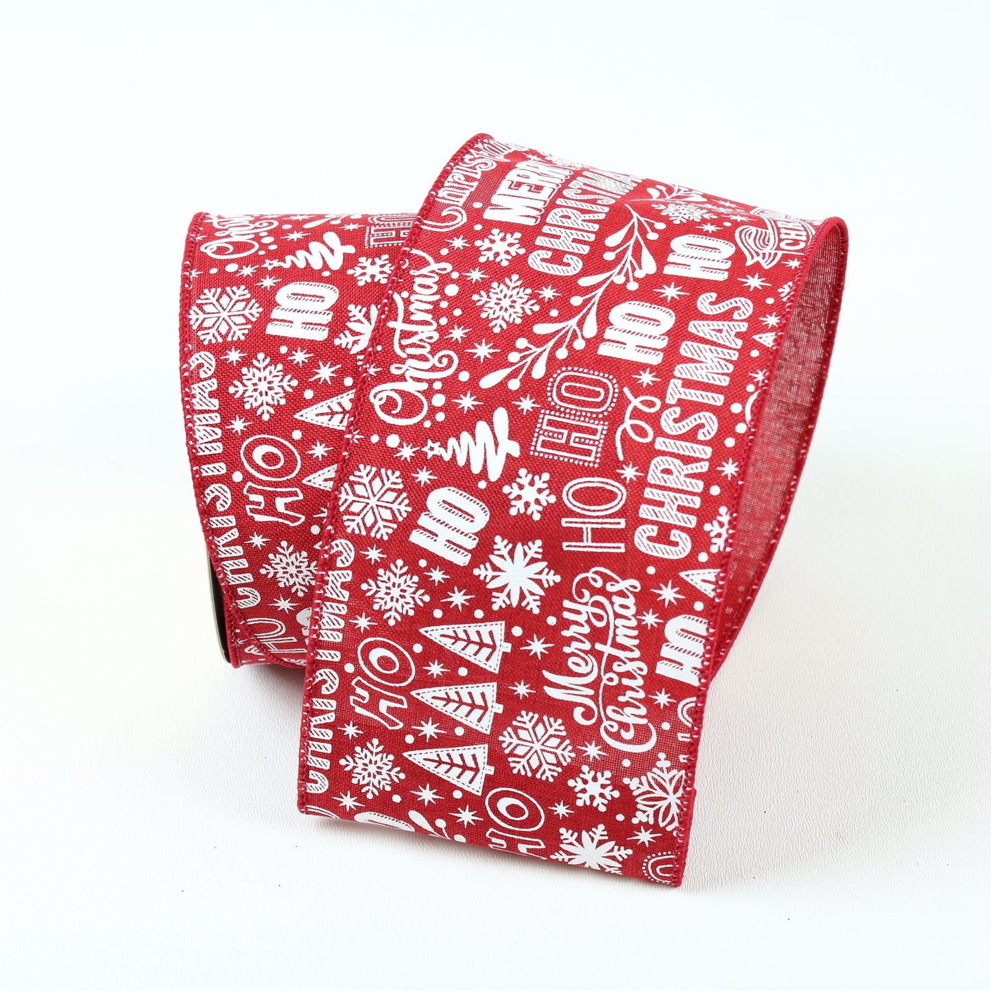 4" Christmas DESIGNER Ribbon | Red - Designer DIY