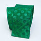 4" Emerald Glitter Dot DESIGNER Ribbon - Designer DIY