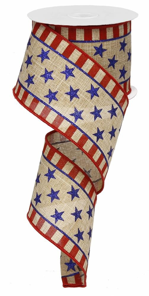 NOLITOY 1 Roll Independence Day Ribbon Memorial Day Ribbon Patriotic  Stripes Ribbon Patriotic Wired Ribbon Festival Themed Ribbon Red Ribbon  Thin Star
