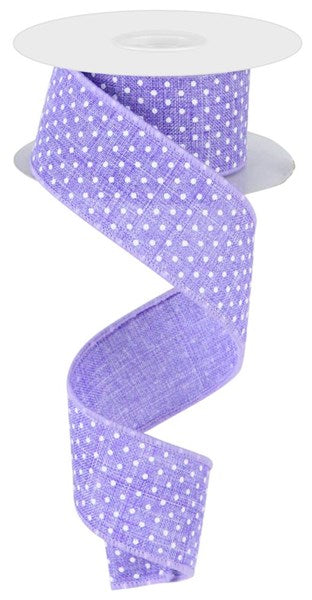1.5" Lavender Swiss Dot Ribbon - Designer DIY