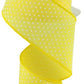 2.5" Yellow with White Swiss Dot Ribbon - Designer DIY