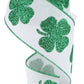 2.5" White Clover Ribbon - Designer DIY