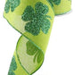 2.5" Green Clover Ribbon - Designer DIY