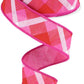1.5" Pink & Red Plaid Ribbon - Designer DIY