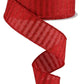 1.5" Red with Red Glitter Stripe Ribbon - Designer DIY