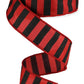 1.5" Red & Black Stripe Ribbon - Designer DIY
