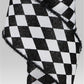 4" Black & White Glitter Harlequin Ribbon - Designer DIY