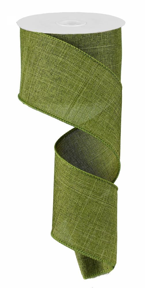 2.5" Moss Green Solid Ribbon - Designer DIY