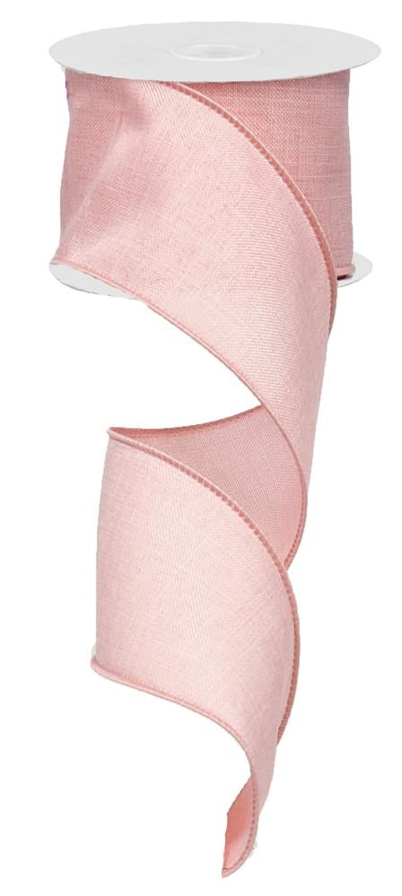 2.5" Light Pink Solid Ribbon | Rose - Designer DIY