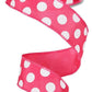 1.5" Hot Pink Polka Dot Ribbon - Designer DIY