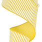 2.5" Yellow & White Thin Stripe Ribbon - Designer DIY