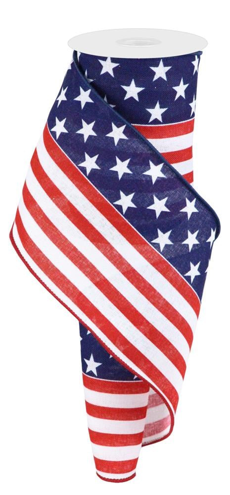 4" American Flag Ribbon - Designer DIY