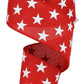 2.5" Red Star Ribbon - Designer DIY