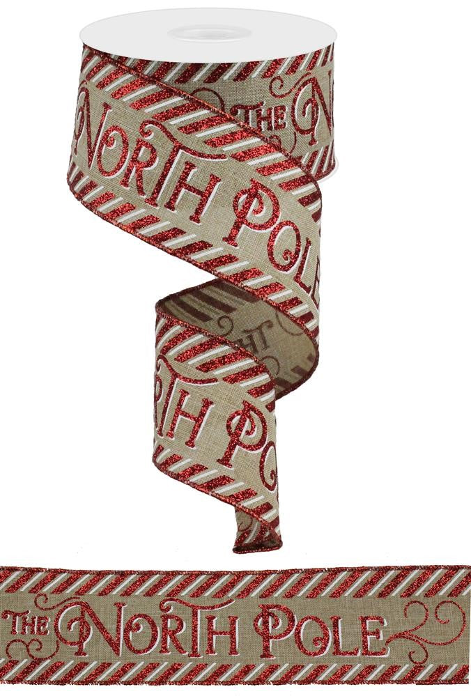 2.5" North Pole Ribbon - Designer DIY