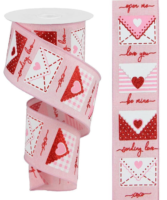 25mm Personalised Valentine's Day Ribbon - Altered Chic