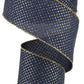2.5" Navy with Gold Glitter Dot Ribbon - Designer DIY