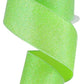 2.5" Lime Green Iridescent Glitter Ribbon - Designer DIY