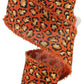2.5" Leopard Ribbon | Dark Orange, Black, Gold - Designer DIY