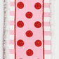 2.5" Pink with Red Glitter Dot Ribbon - Designer DIY